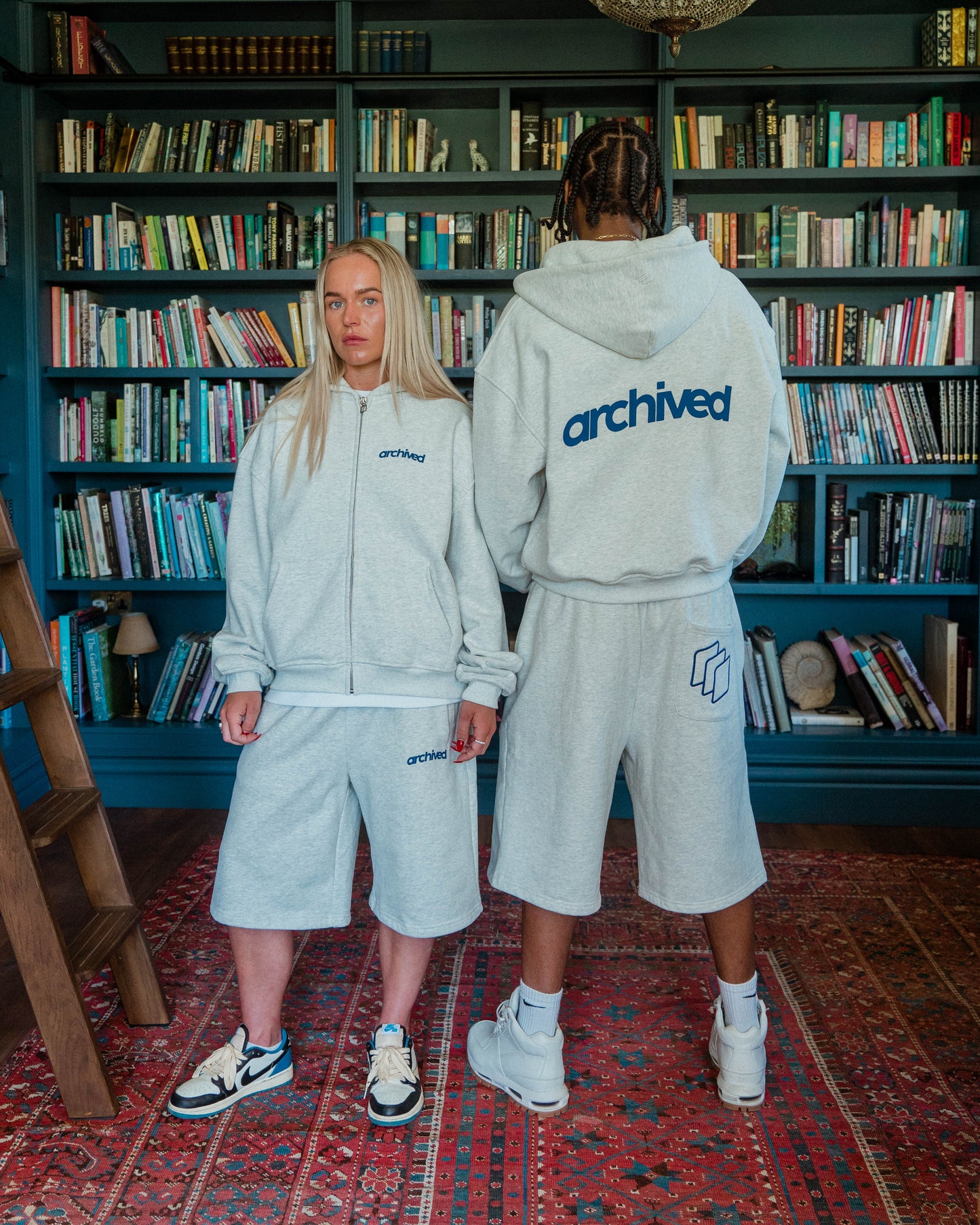Dust Grey Zip Hoodie