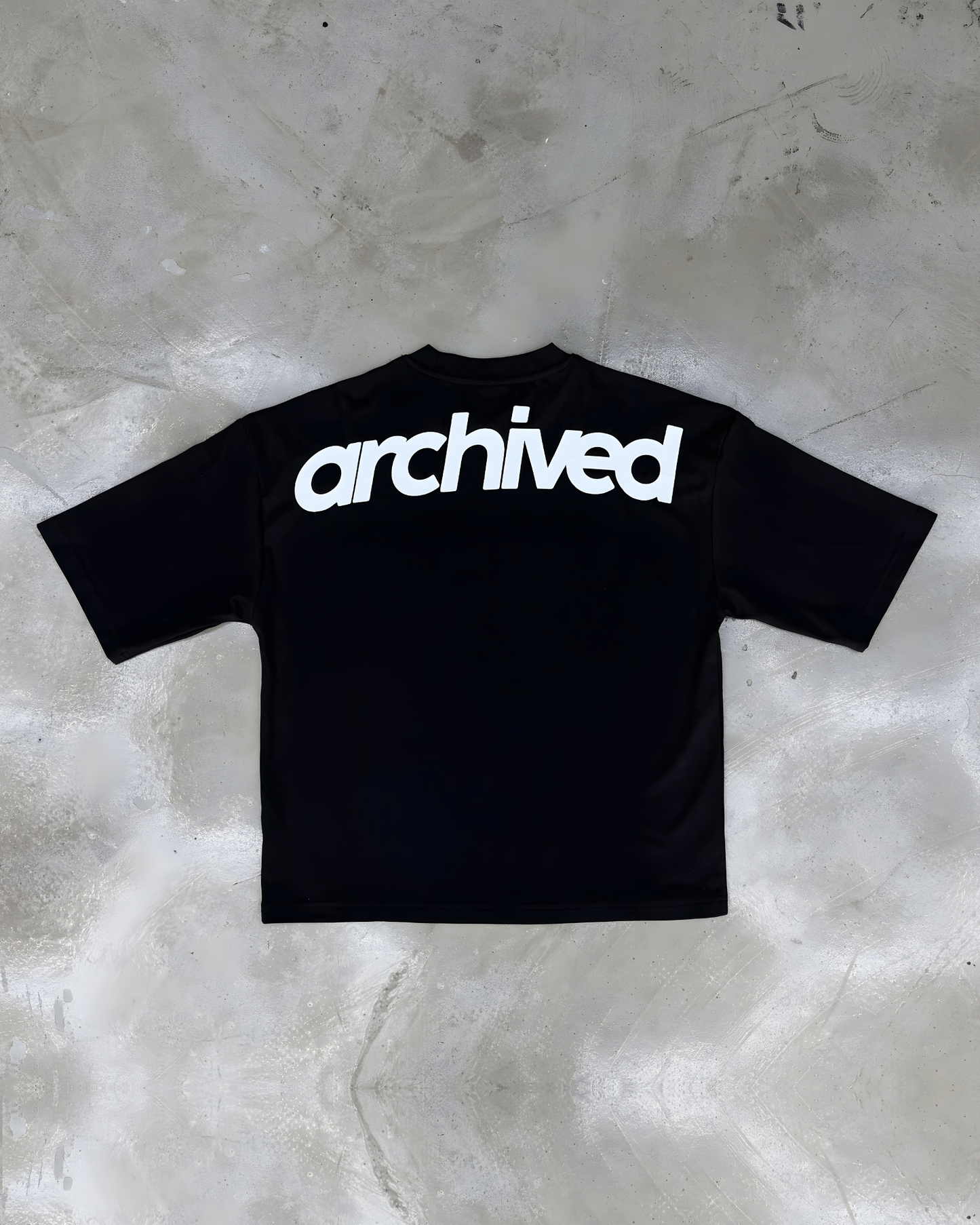 Black Archived Tee In White