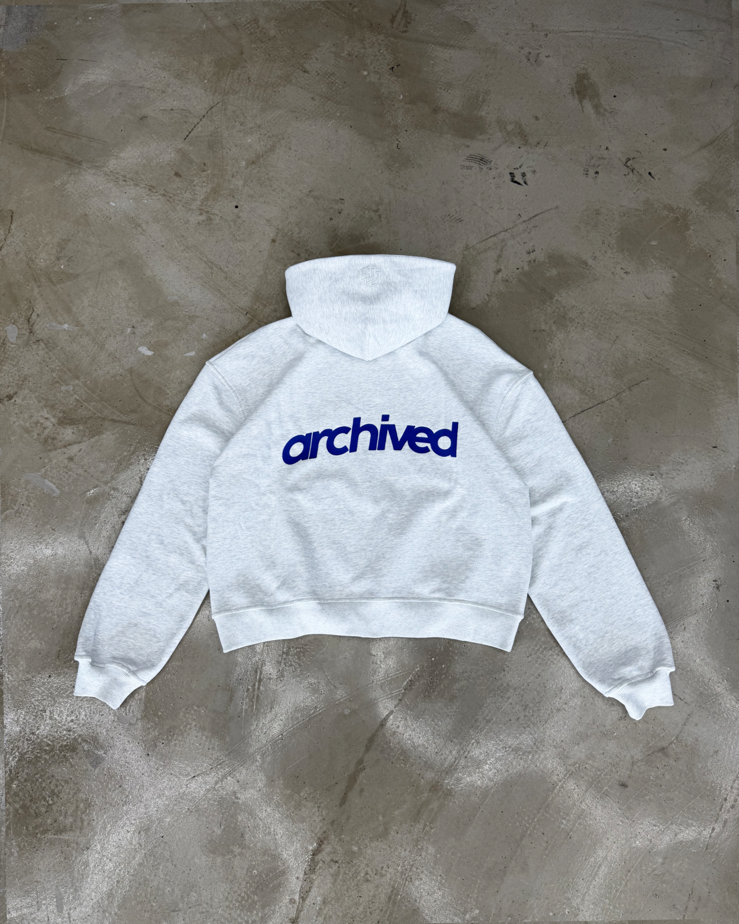 Dust Grey Zip Hoodie